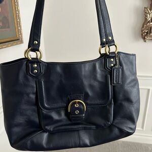 Coach Campbell Leather Shoulder Bag